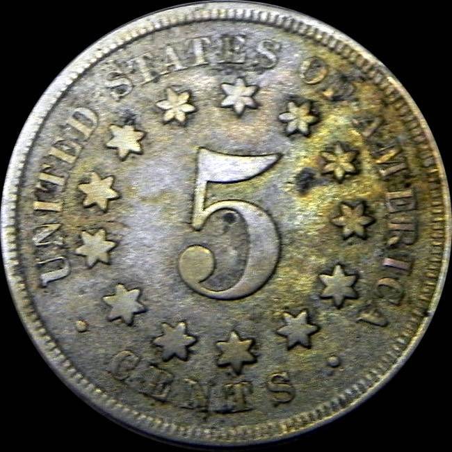 1867-Shield-Nickel-With-Major-Obverse-Die-Issues,-To-Grade