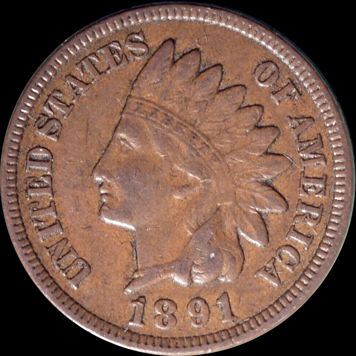 1891-Indian-Head-Cent-For-Grading