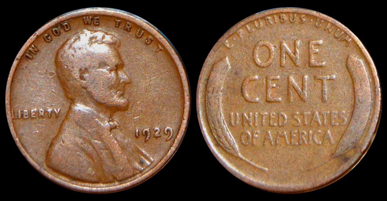1929-Lincoln-Wheat-Cent-For-Grading