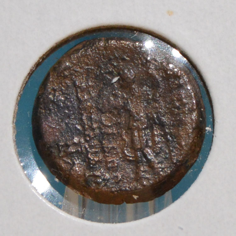 Identification-Help-Needed:-Greek-Bronze,-Young-Head-Right,-Figure-Standing-Left,-Obverse-Off-Center