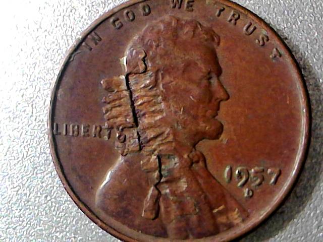 1957-D-Penny-Old-Laminacion-Find