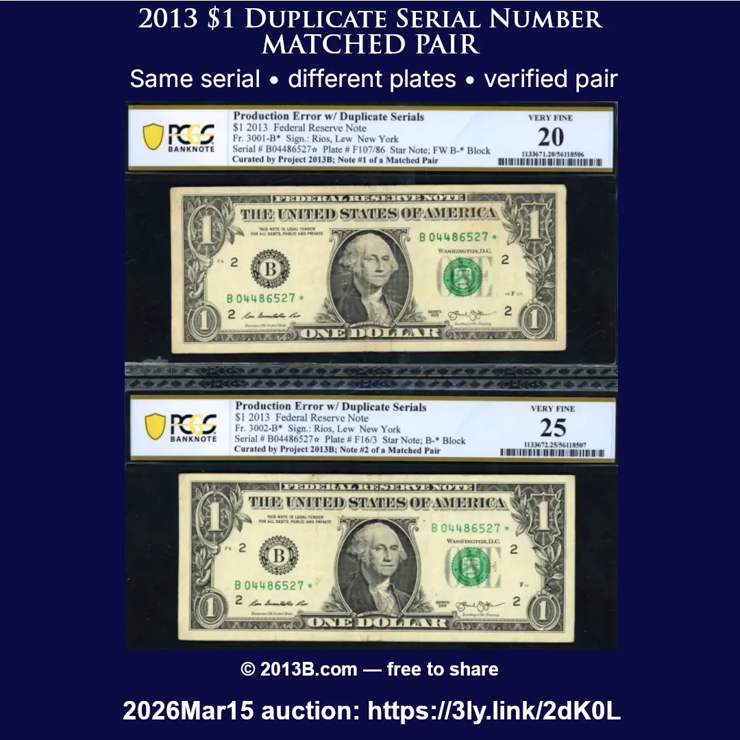 Auction-Mar-15-2026:-Rare-Duplicate-Serial-Number-Star-Note-Matched-Pair-Vf25,-VF20