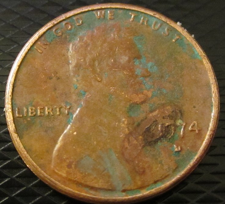 1974-D-Penny---Verdigris-&-More!