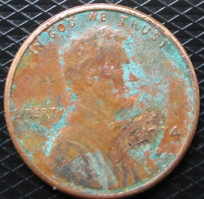 1974-D-Penny---Verdigris-&-More!