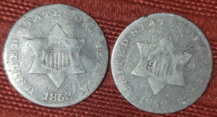 1852-&-1853-Silver-Coins
