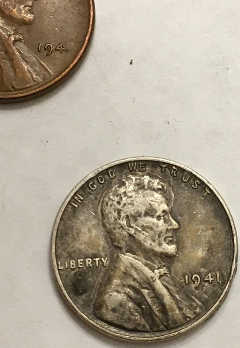 Odd-1941-Lincoln-Wheat-Dime-Planchet?