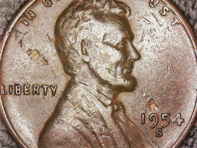 Lamination-Or-Parking-Lot-Coin?-1954-S-LWC