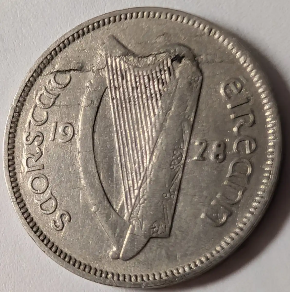 1928-Irish-6-Pence-Km#5---Retained-Lamination-Peel?-Opinions-Appreciated