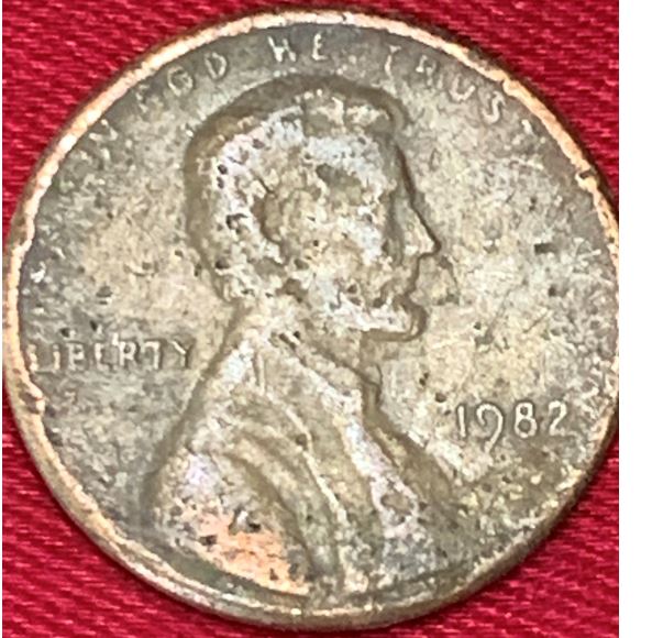 1982-Small-Date-D-Penny-That-Weights-3.00-Grams