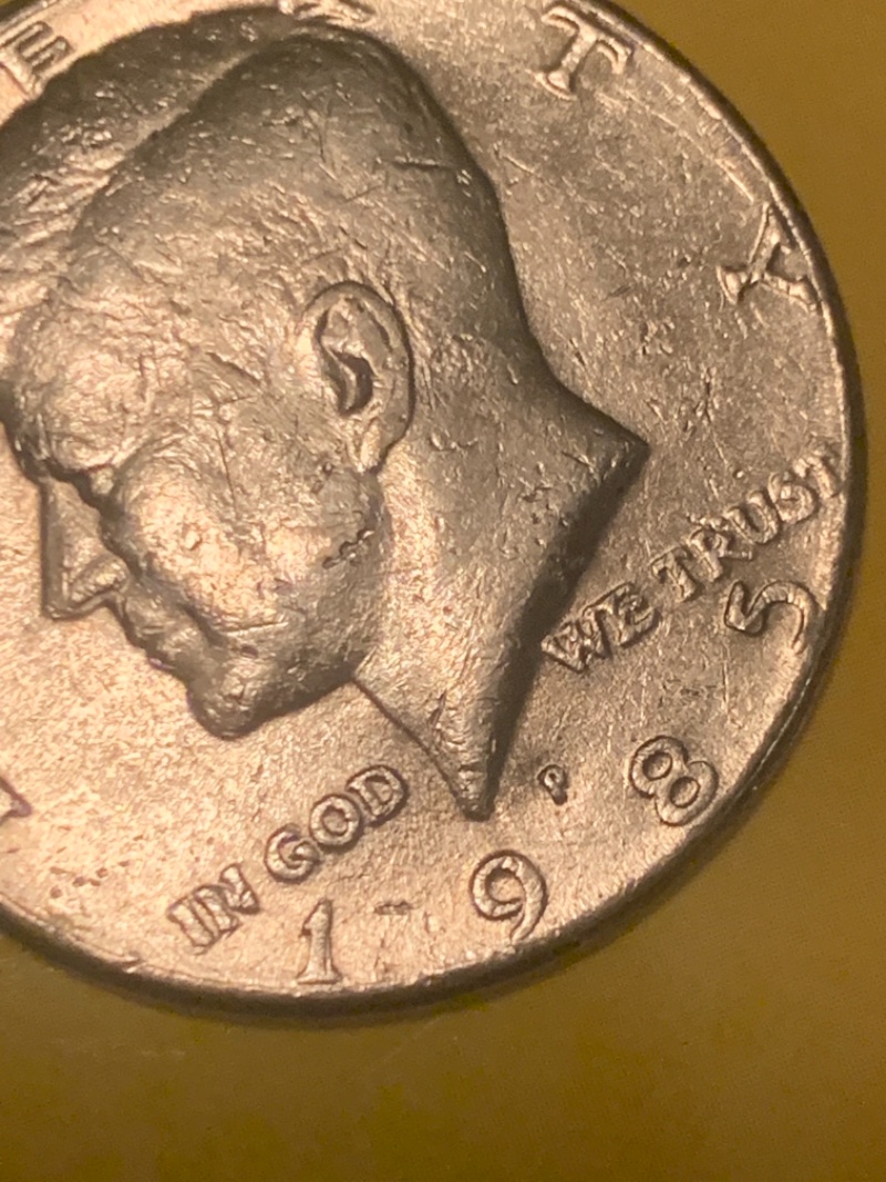 1985-Kennedy-P-Half-Dollar-Errors-Or-Damage.