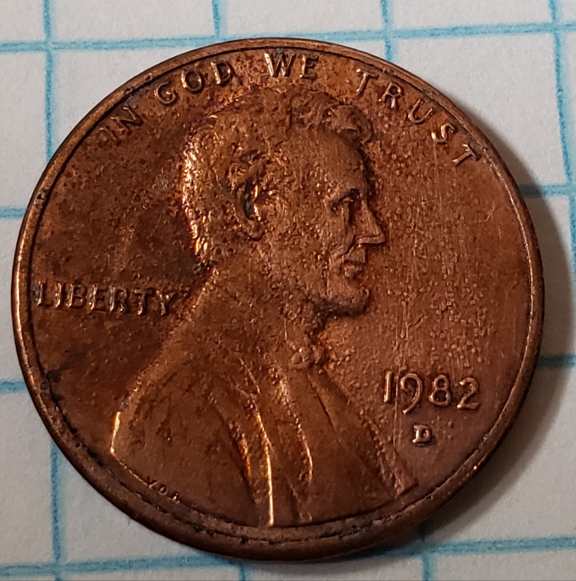 1982-D-Penny--Zinc-With-Bubbles