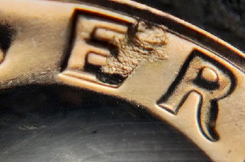 1970-S-25c-Washington-Quarter-Proof-Struck-Through-Glob-Of-Grease