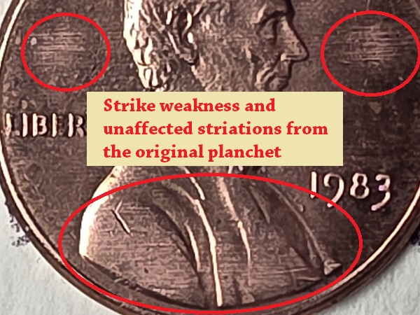 1983-P-Lincoln-Cent-From-OBW--Weak-Strike-2.46g