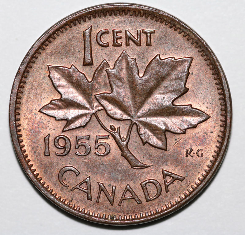 1955-Elizabeth-II-Small-Cent