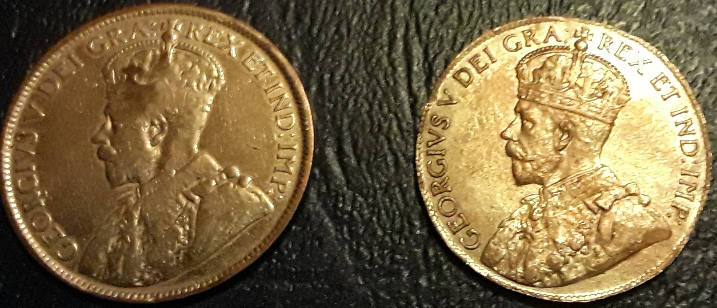 1916-And-1919-Large-Cent,-Made-Of-Nickel?
