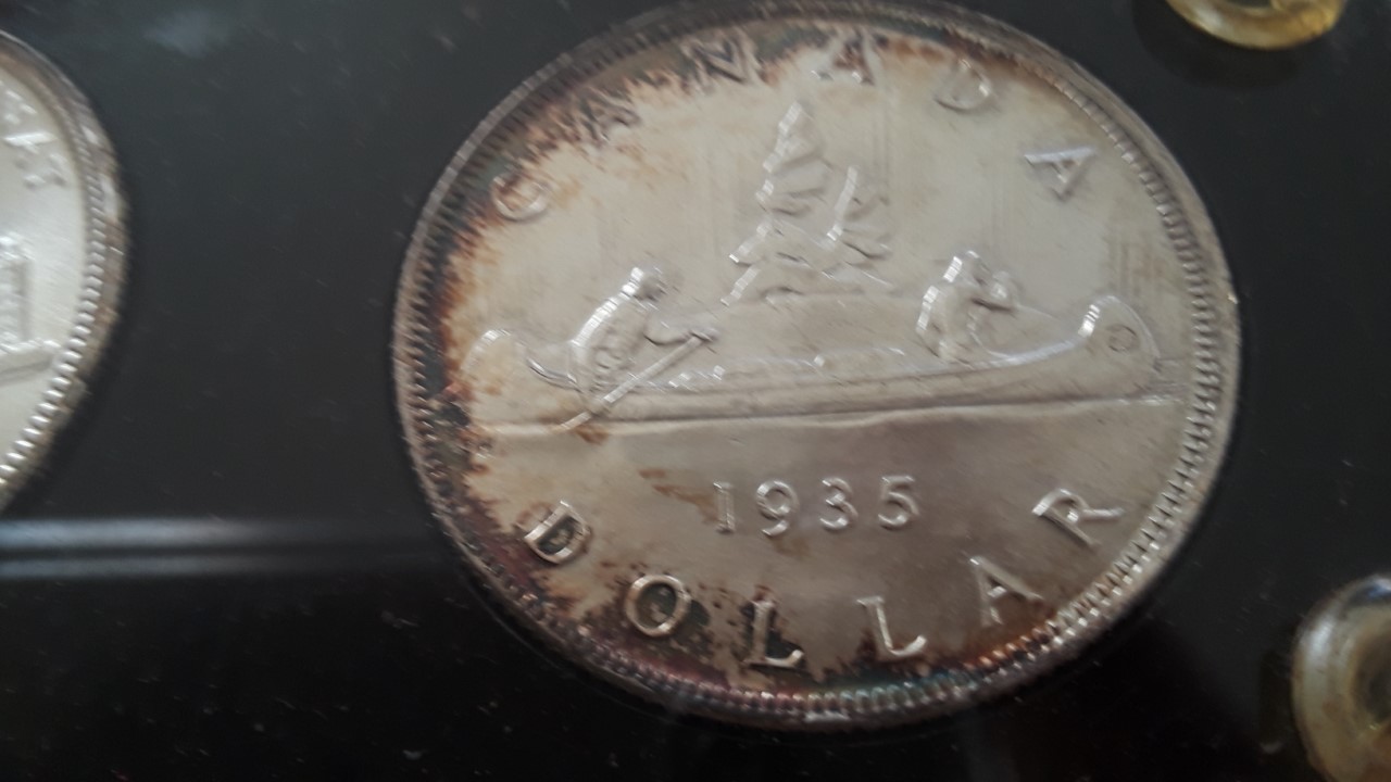 1935-Mint-State-Canadian-Dollar---Grade?