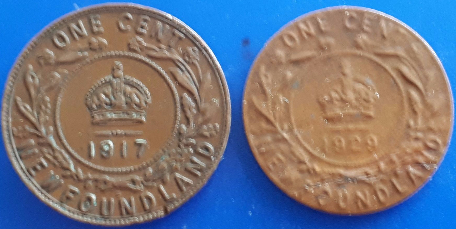 1919-Newfoundland-Cent-With-Thin-Flan