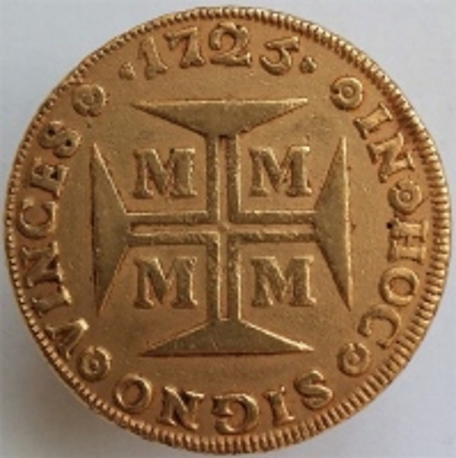 1725-M-Brazil-20000-Reis-Gold-Coin-For-Grading