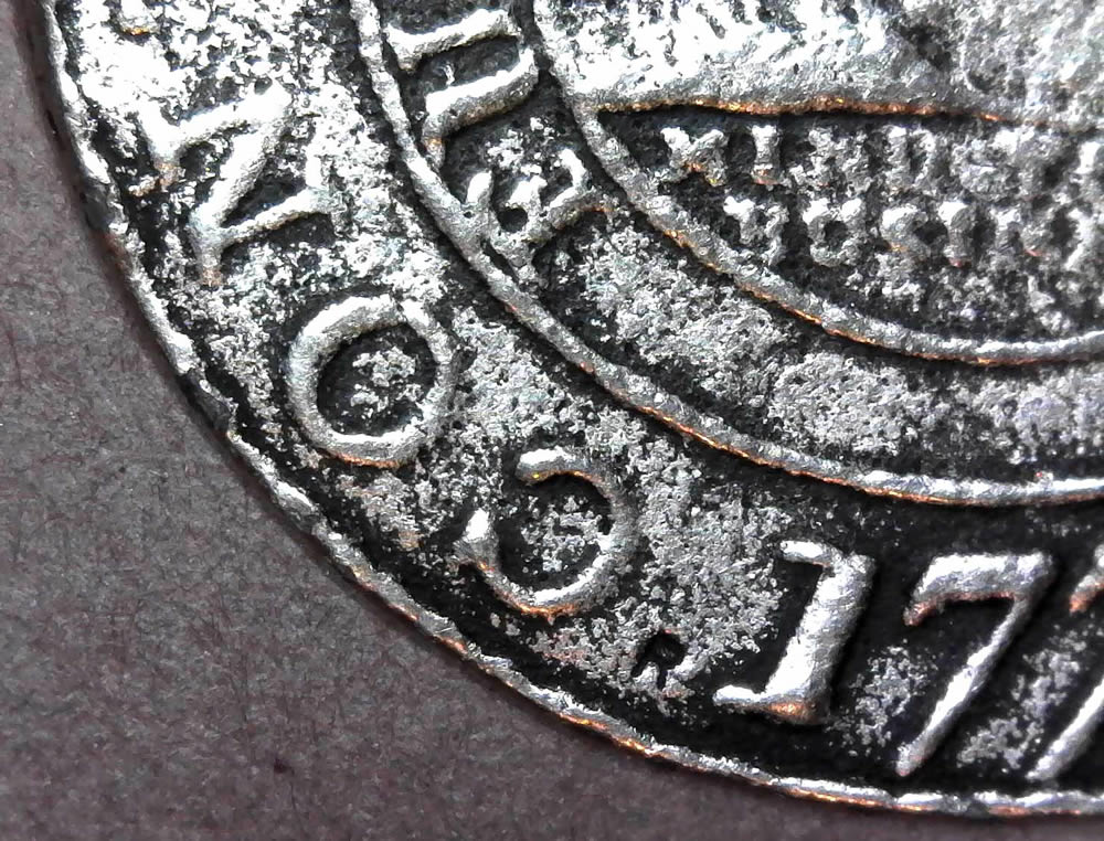1776-$1-Continental-Curency,-Pewter-Coin
