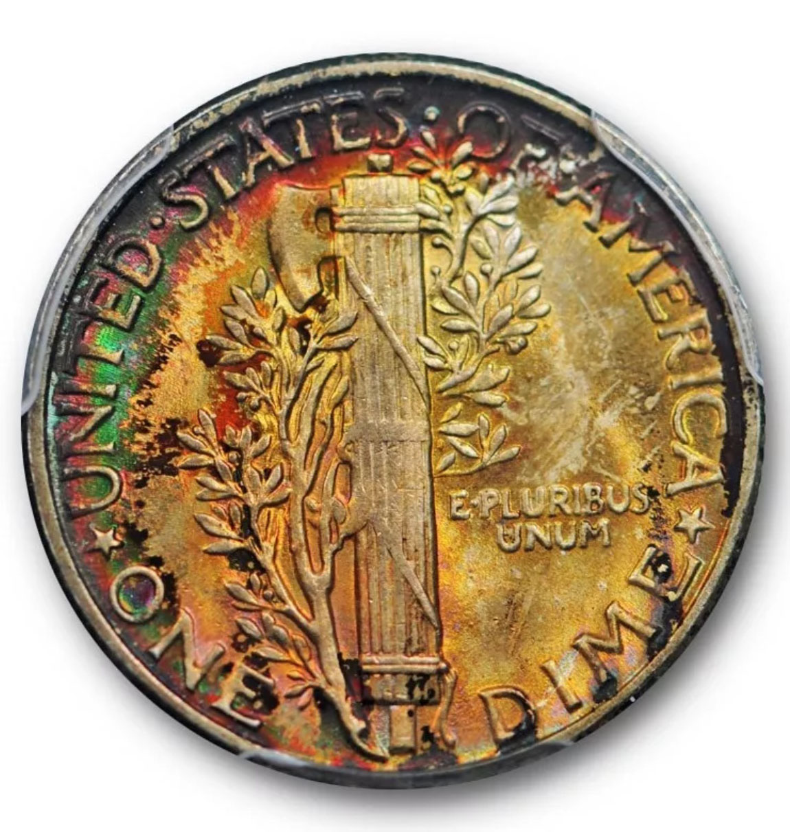 Toned-1945-Mercury-Dime-&-Pricing-Confusion
