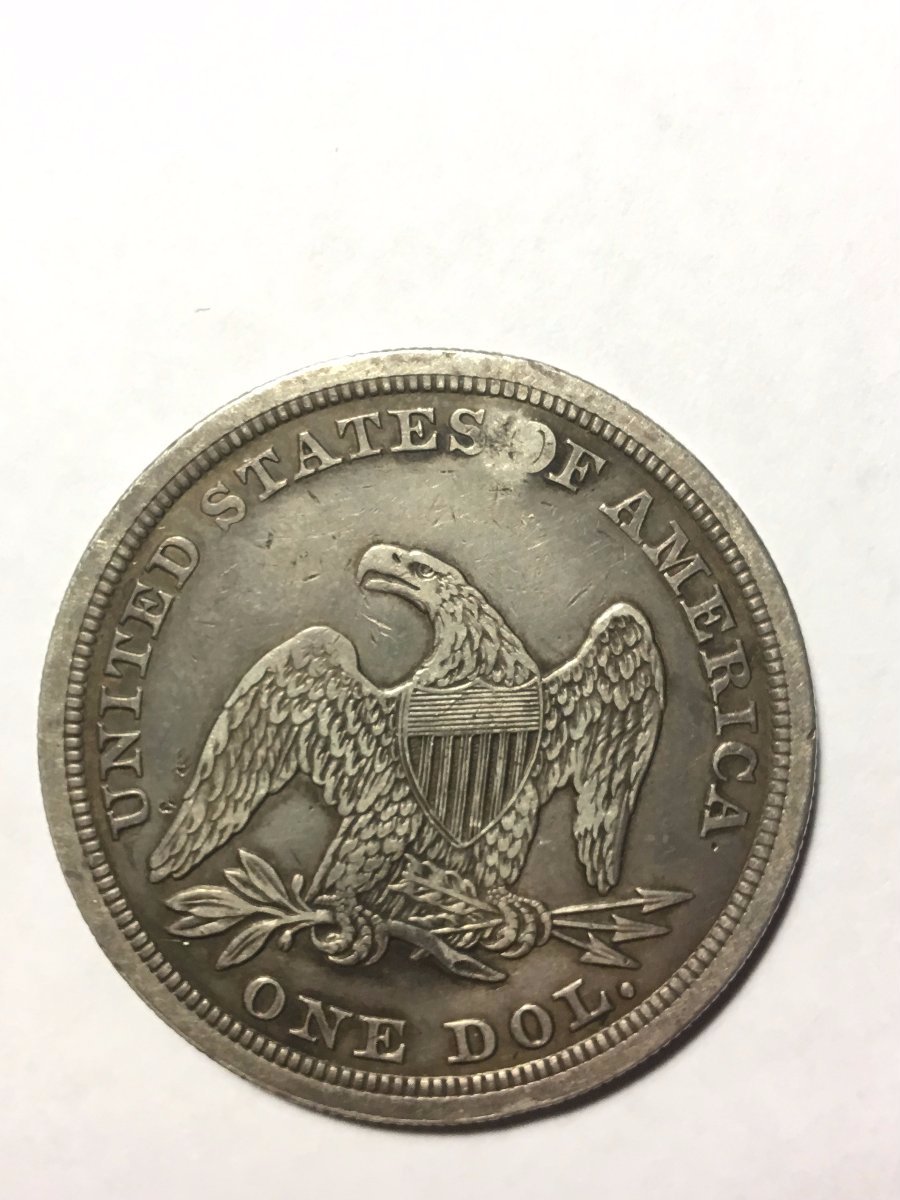 1853*-Seated-Dollar-For-Grading