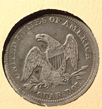 1857-Seated-Quarter-For-Grading