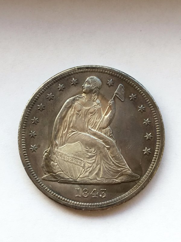 1843-Seated-Liberty-Dollar-For-Grading