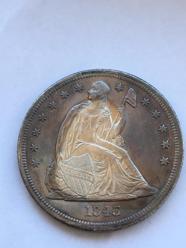 1843-Seated-Liberty-Dollar-For-Grading