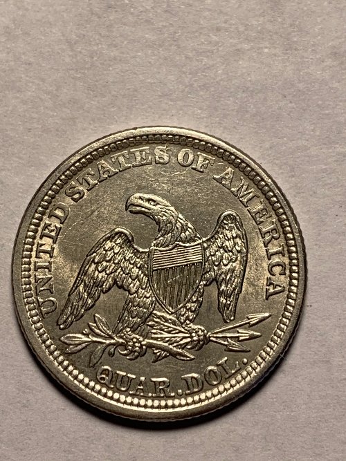 1857-Seated-Quarter-For-Grading