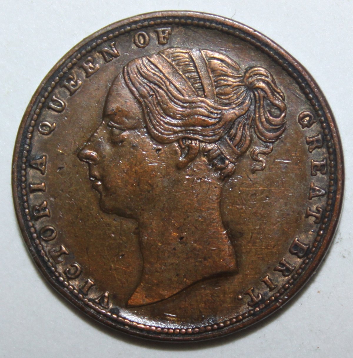 Queen-Victoria,-Looks-To-Be-Bronze,-22mm,-Unknown?-Id:-Likely-German-Gaming-Token
