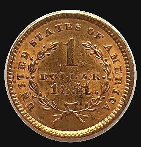 One-Dollar-1851-Gold-Coin---Differences-In-Design-?