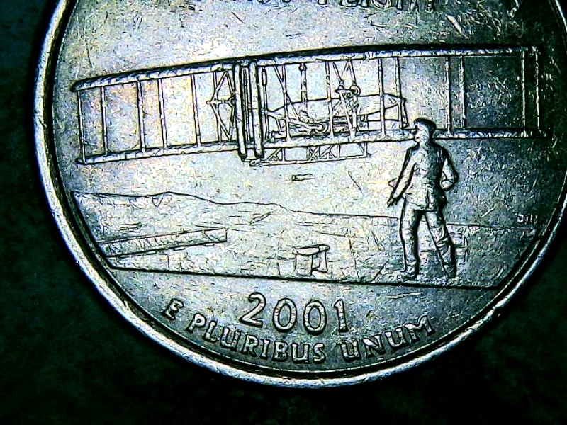 2001-D-North-Carolina-Quarter-I-Kno-It-Cant-Be-But-It-Looks-Like-A-Nother-Plane-In-The-Distance