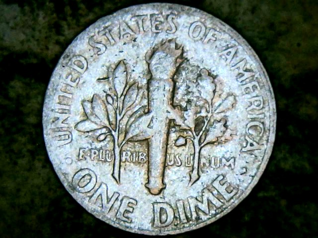 1965-P-Dime-Is-The-Clipped-Alpong-Side-Of-The-Rest-Of-Damag-Both-On-The-Obverse-And-Reverse