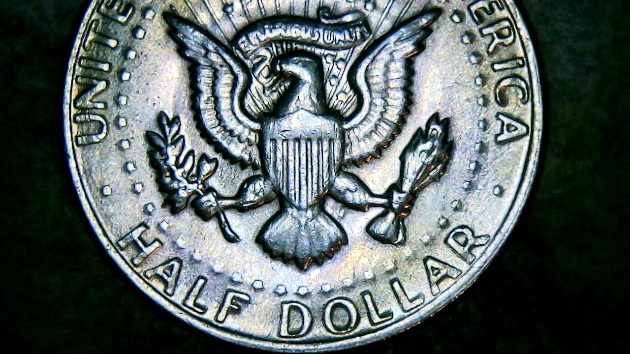 1972-Kennedy-Half-Dollar-Is-The-Word-Dollar-Doubled-Is-The-Weak-F.g-Collectible