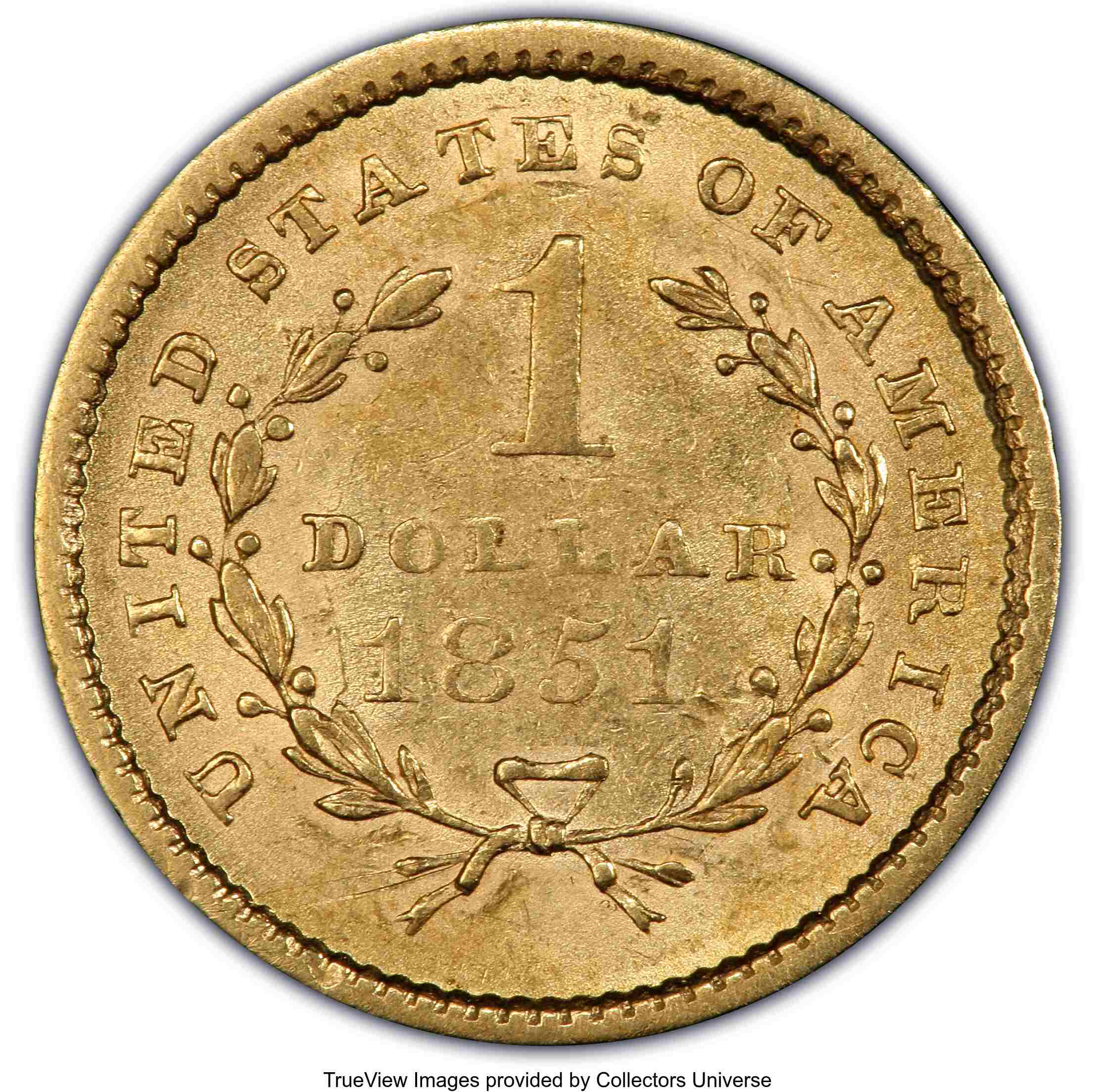 1851-$1-Gold-PCGS:-Trueview-Vs-Honest-Undoctored-Pics