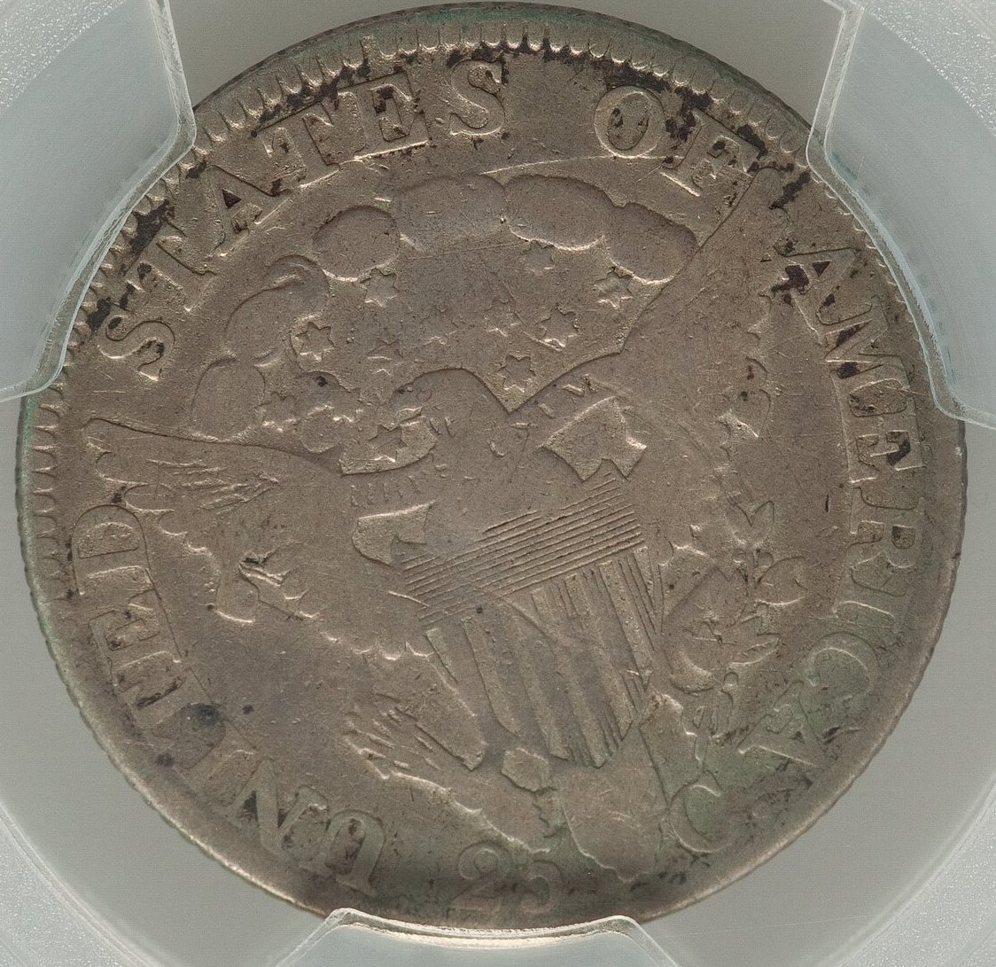 1805-Draped-Bust-Quarter:-Pretty-Coin-Graded-Silly.