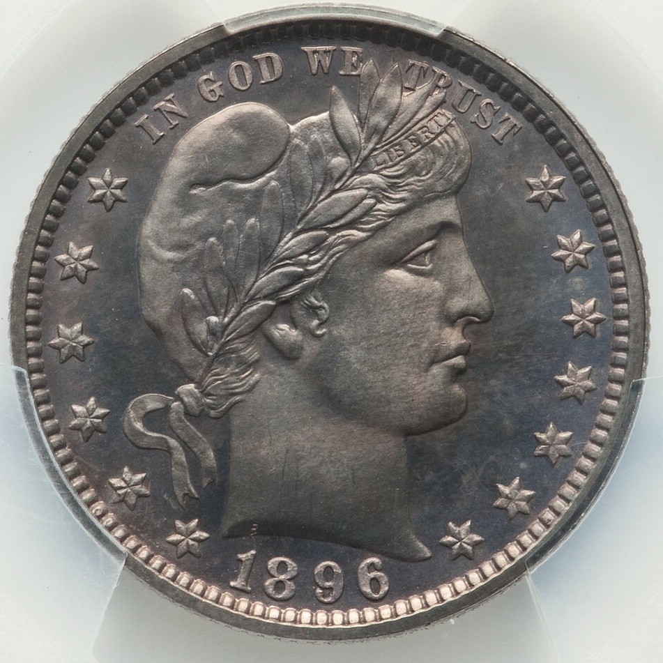 1896-Barber-Quarter-PCGS:-Invasion-Night-Auction-Win