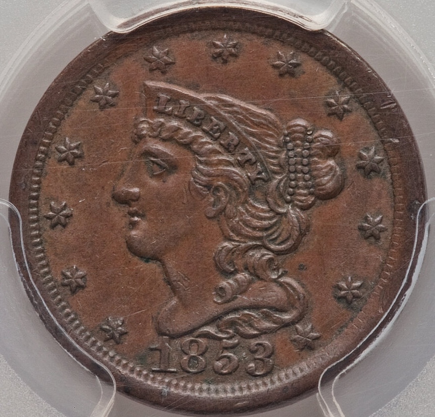 1853-Half-Cent,-