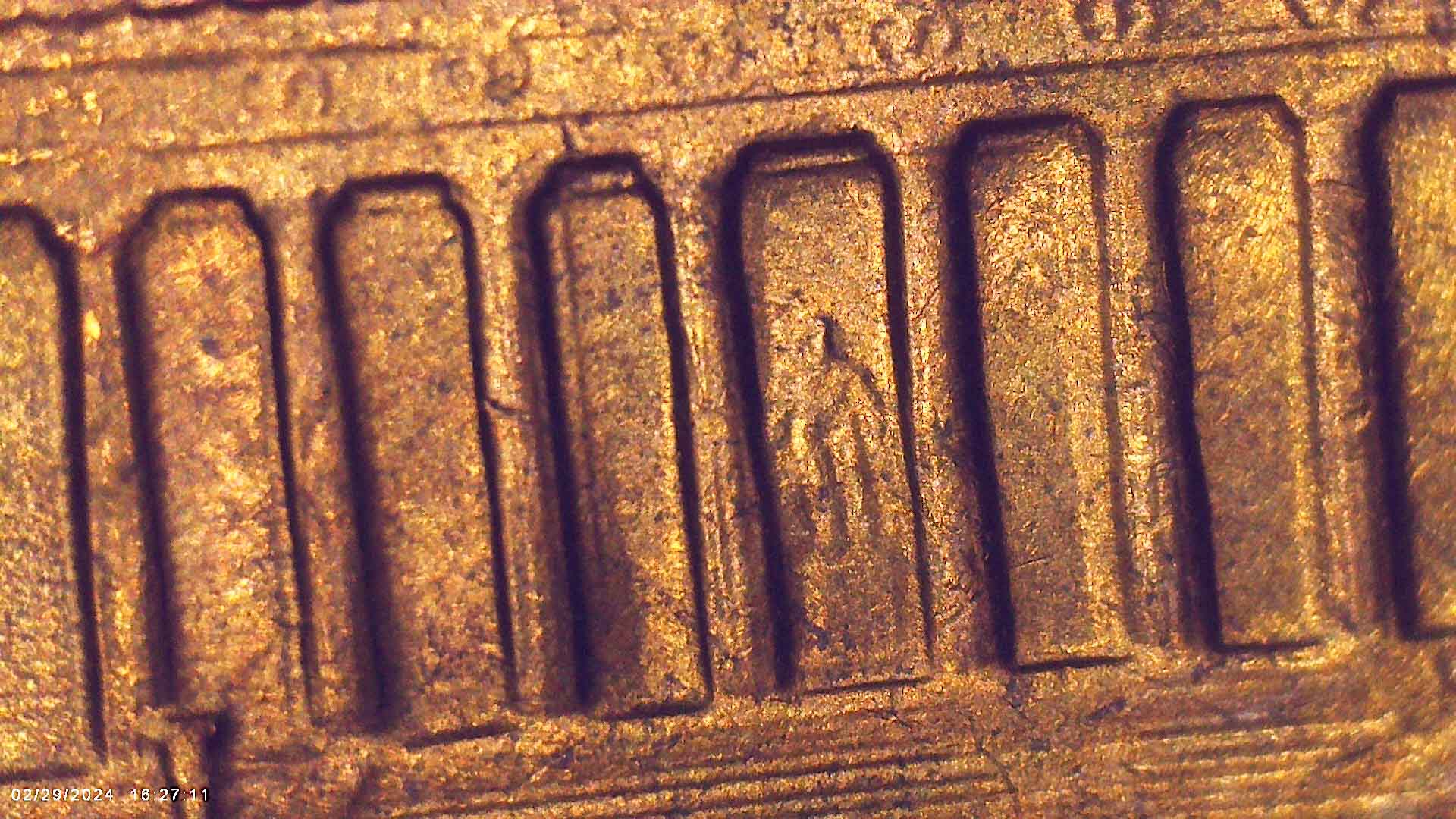 1964-D-Penny-With-A-Small-Strip-Missing-Of-It-And-I-Have-That-Piece-With-It.
