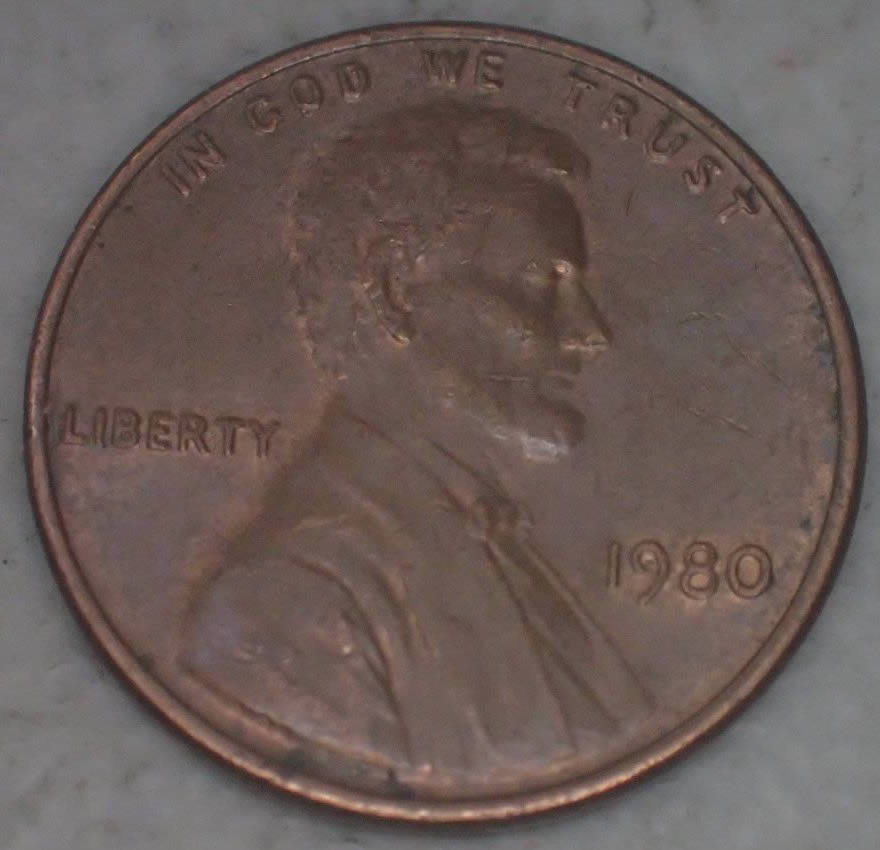 1980-Lincoln-Cent-Not-Sure-Of-This-Action-On-The-First-T-In-States