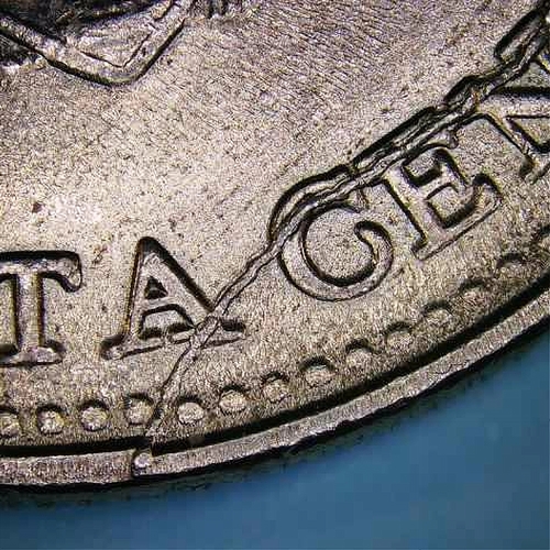 Colombia-1966-50-Centavos-Retained-Die-Break