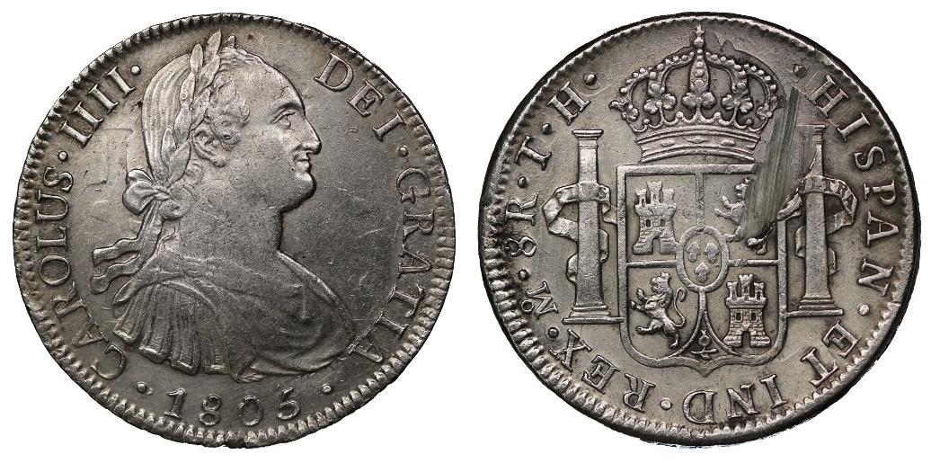 1766-Mexican-8-Real-Coin-With-Some-Curious-Features