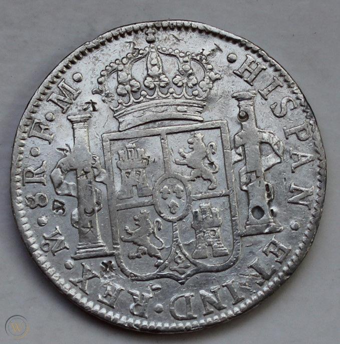 1799-8-Reales-Coin-With-Lots-Of-Counterstamps
