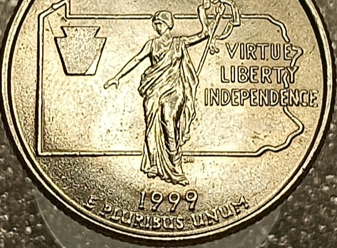 1999-P-Pennsylvania-State-Quarter-Possible-New-Error-In-Keystone-Symbol