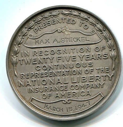 National-Liberty-Insurance-Company-Of-America-Medals