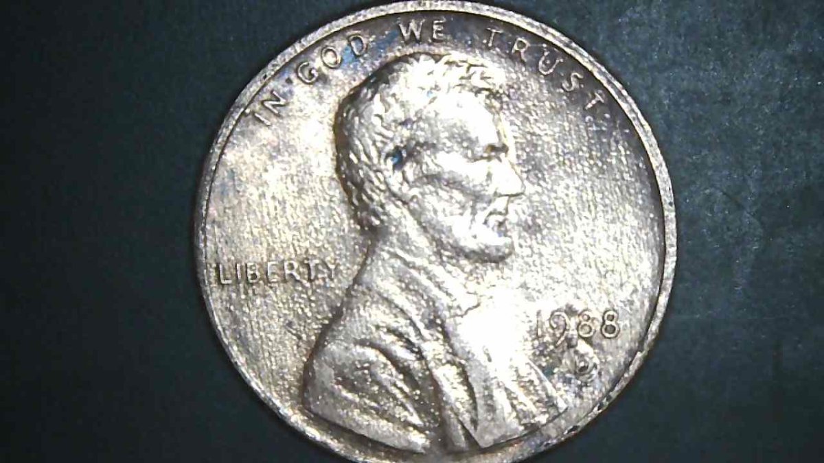 1988-D-Penny,-With-Bubbly-Surface?-Or-PMD