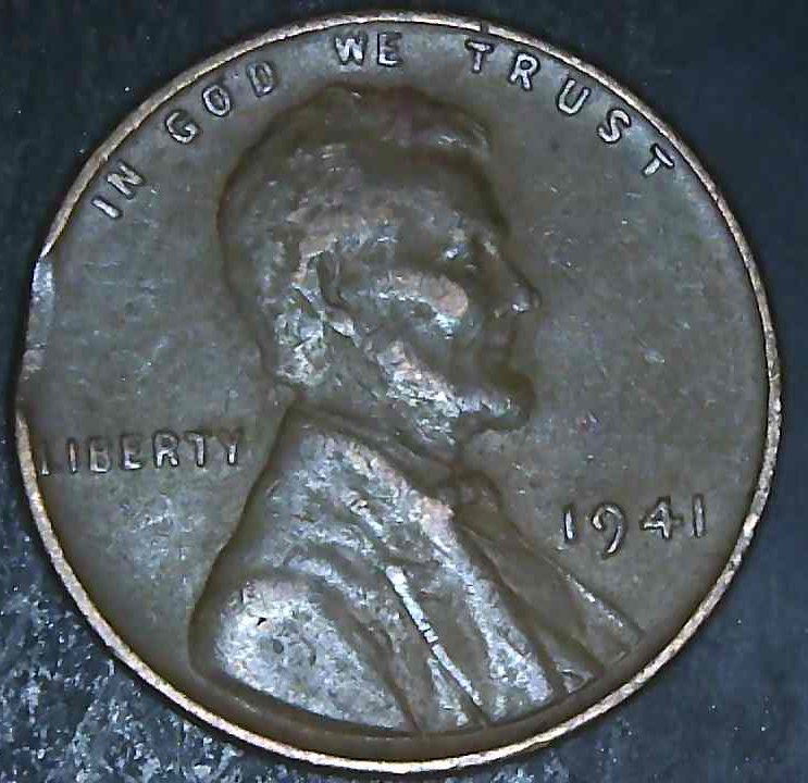 1941-Penny-With-A-Clip-Or-Damage