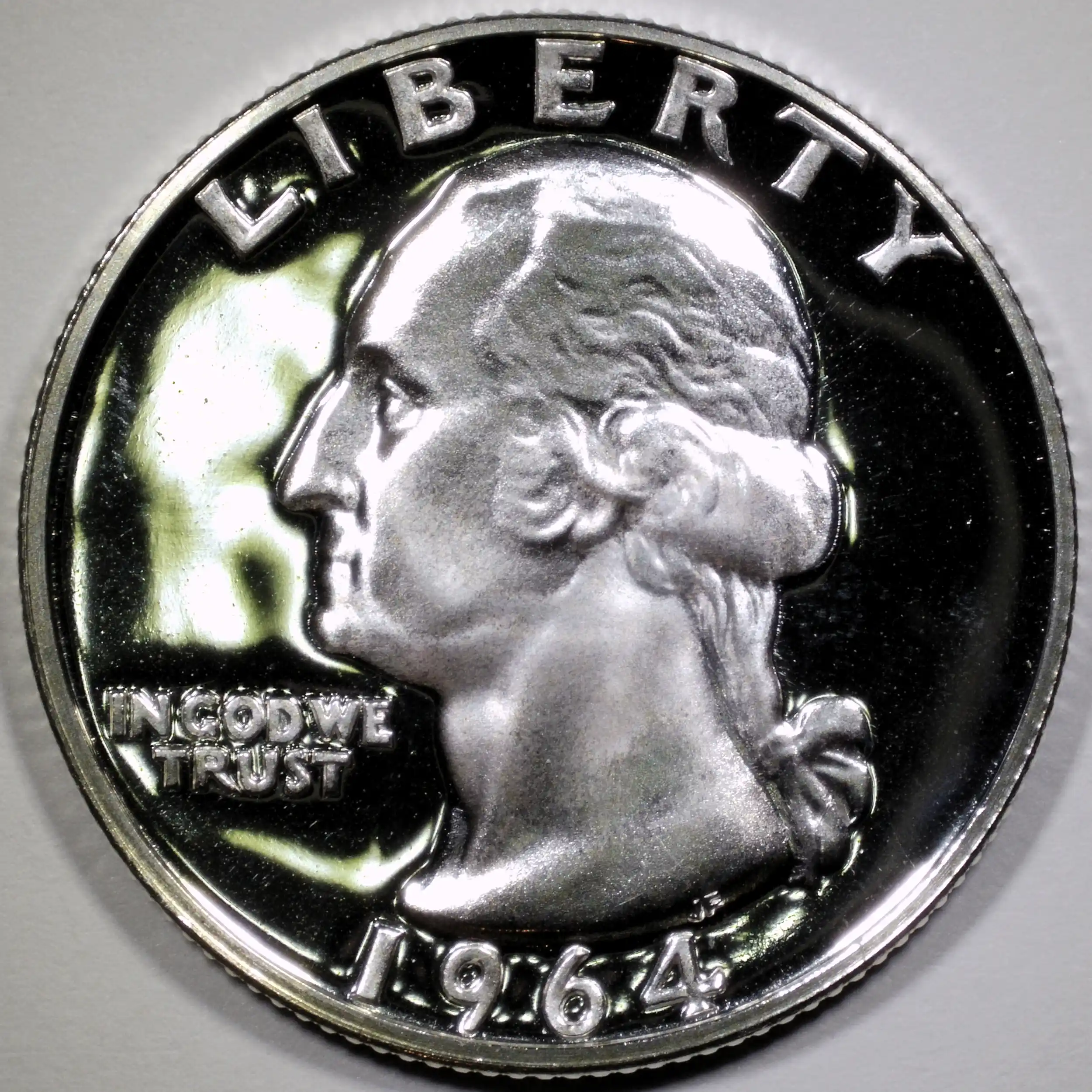 1964-Proof-Washington-Quarter---DDR/Tdr