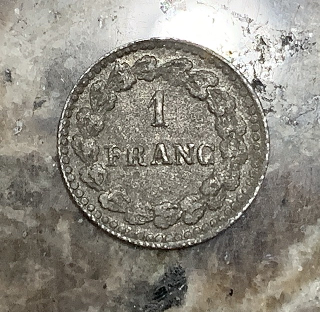Old-1-Franc-Coin---Very-Small-Id:-Game-Token