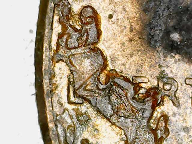 2008-D-Penny-With-Interesting-Letters-Of-Reverse-Of-Coin